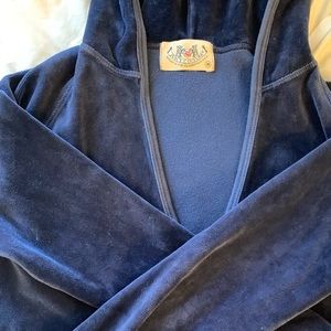 Royal Blue Juicy Couture Velour Hoodie